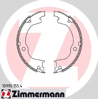 Piduriklotside komplekt, seisupidur ZIMMERMANN 10990.155.4