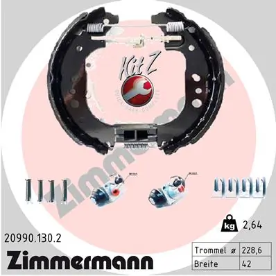 Piduriklotside komplekt ZIMMERMANN 20990.130.2