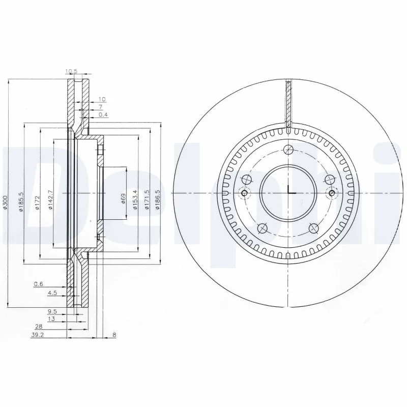 Piduriketas DELPHI BG4011