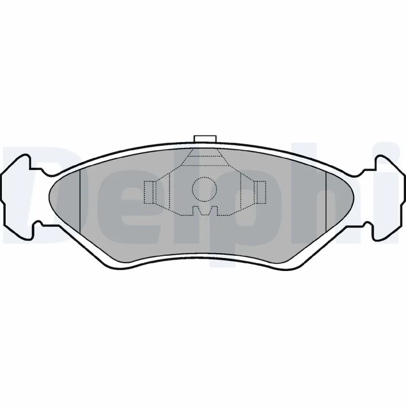 Piduriklotsi komplekt, ketaspidur DELPHI LP591