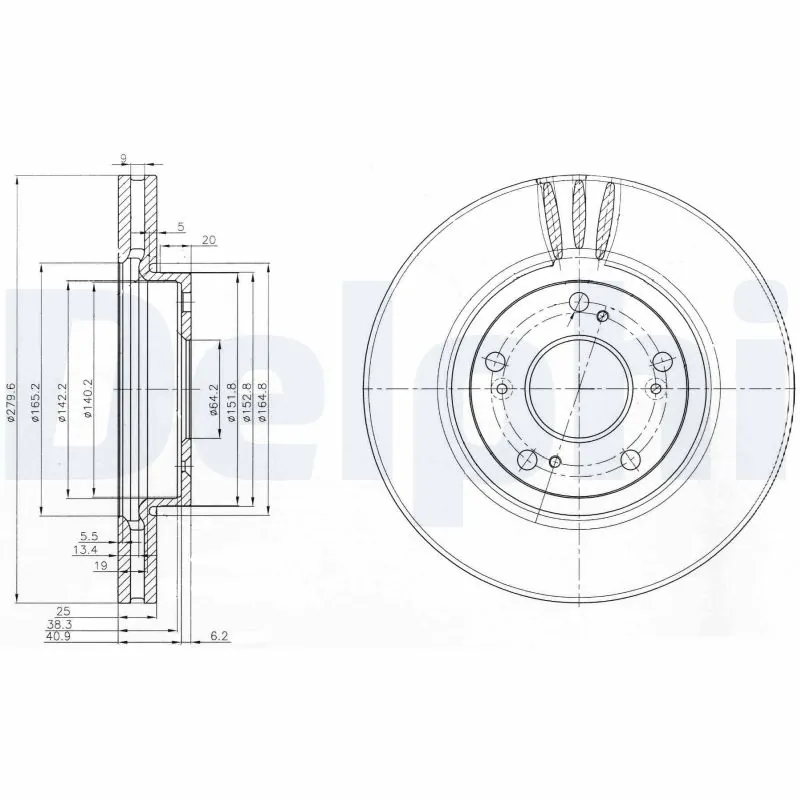 Piduriketas DELPHI BG3977