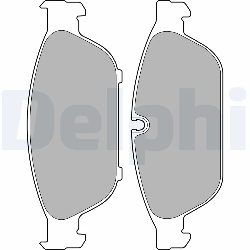 Piduriklotsi komplekt, ketaspidur DELPHI LP2238