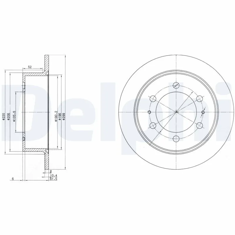 Piduriketas DELPHI BG3522