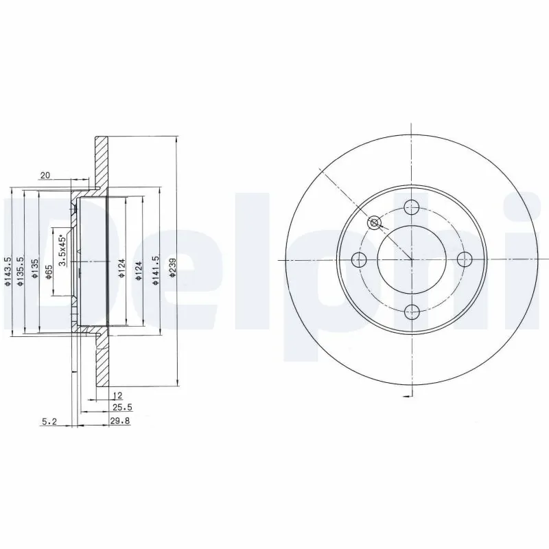 Piduriketas DELPHI BG2116