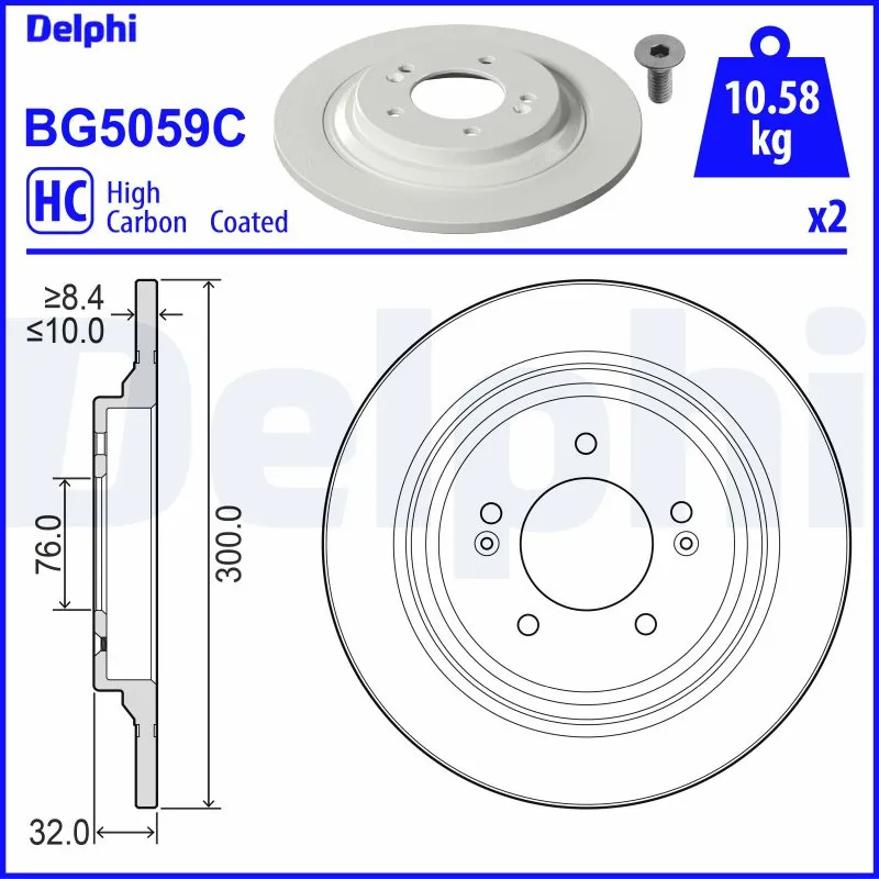 Piduriketas DELPHI BG5059C