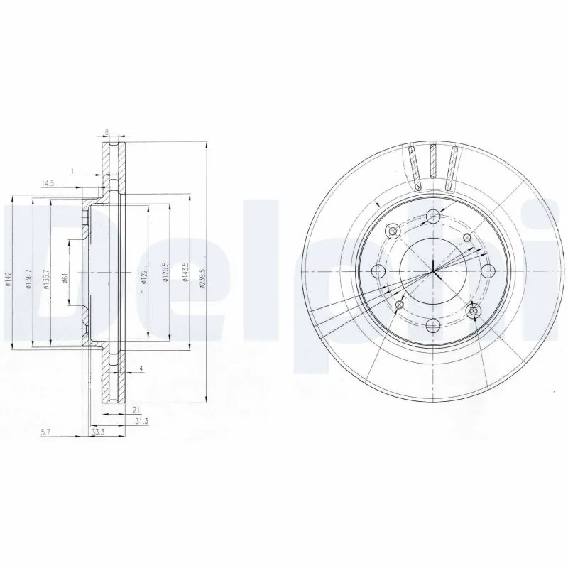 Piduriketas DELPHI BG3794