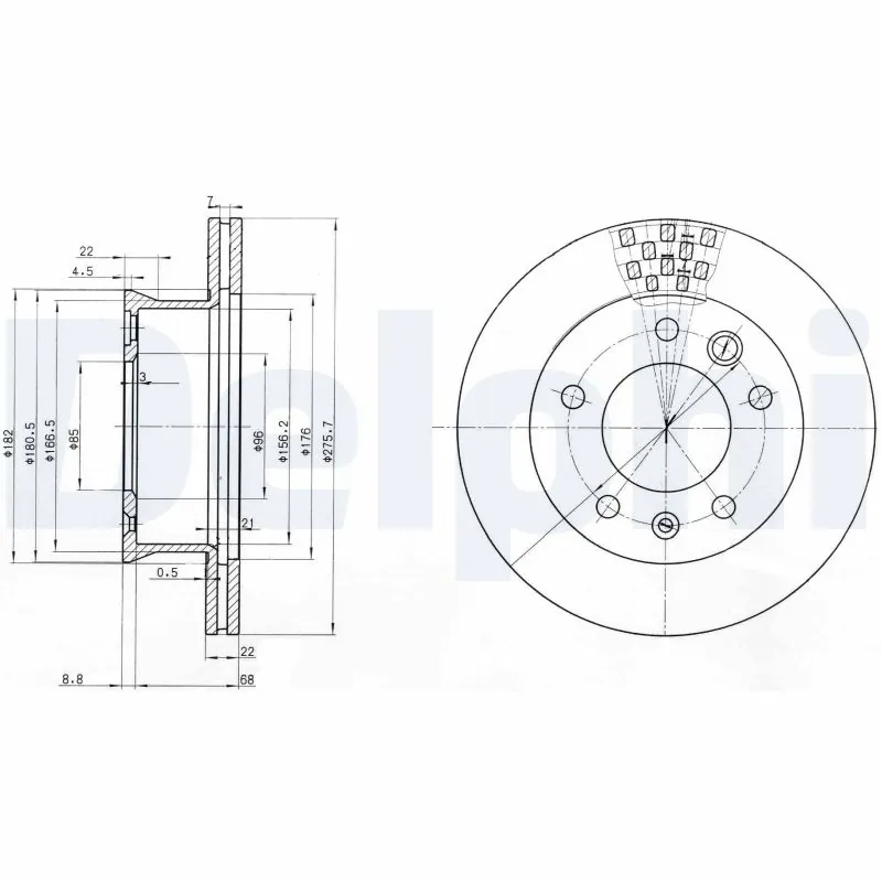 Piduriketas DELPHI BG3236