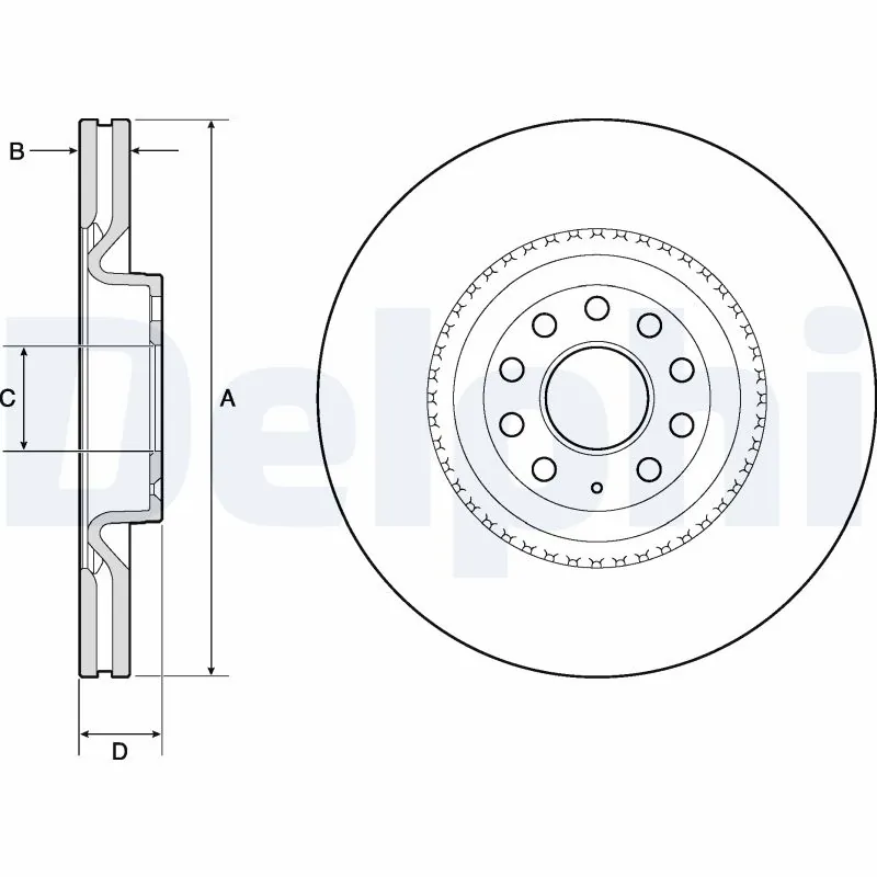 Piduriketas DELPHI BG9952