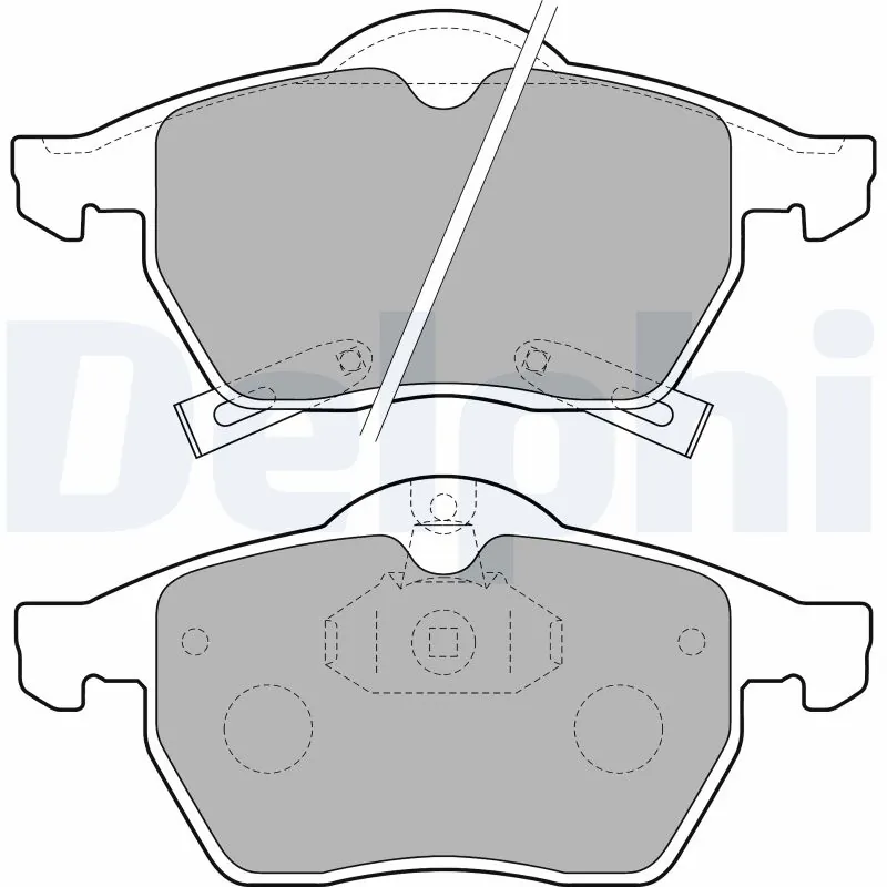 Piduriklotsi komplekt, ketaspidur DELPHI LP1731