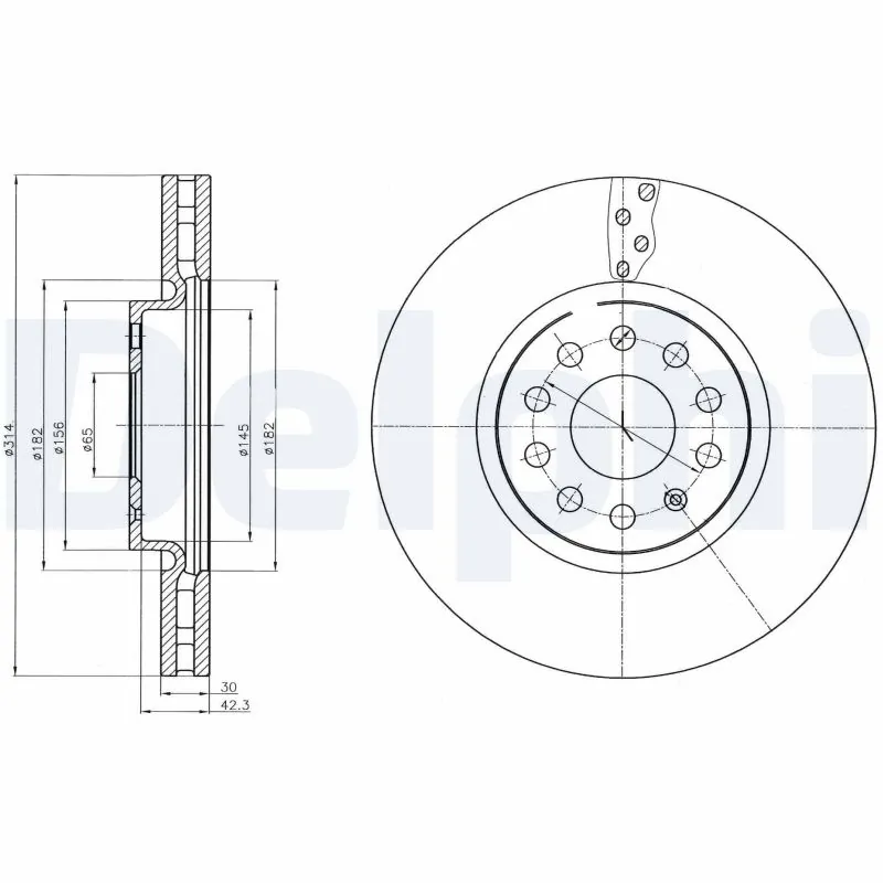 Piduriketas DELPHI BG4330C