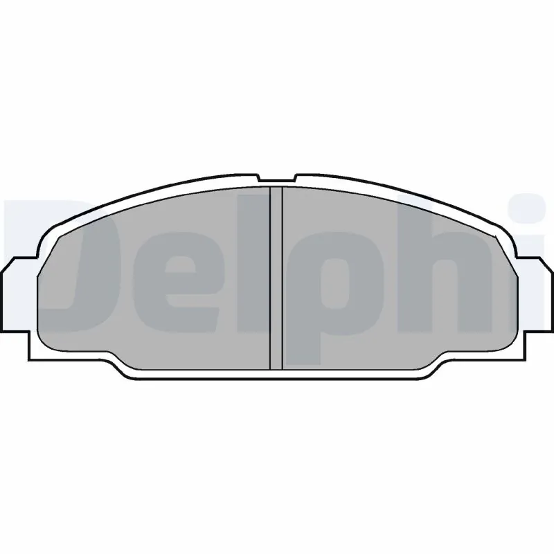 Piduriklotsi komplekt, ketaspidur DELPHI LP607