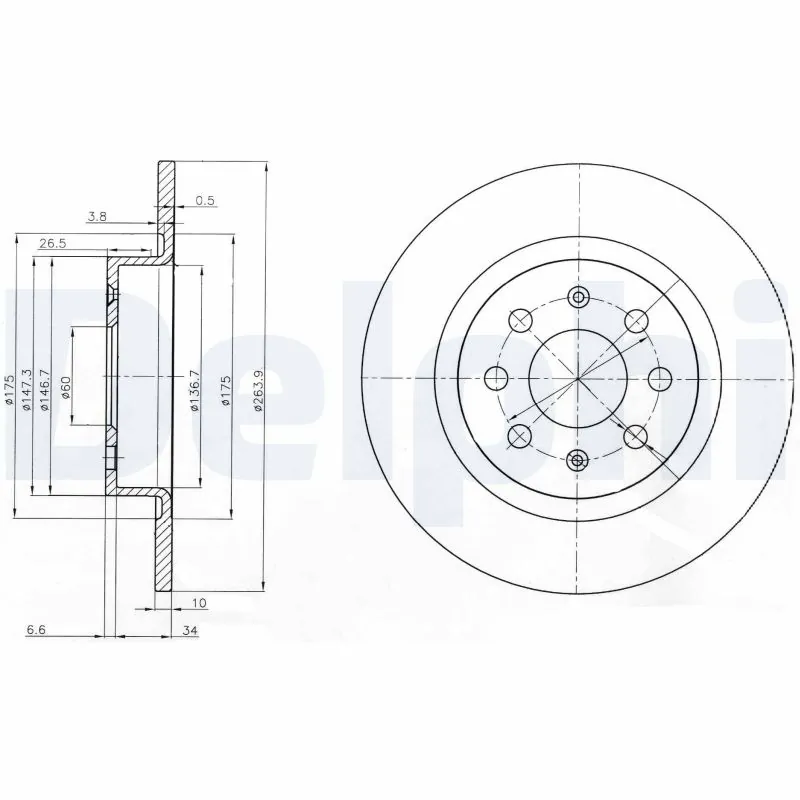 Piduriketas DELPHI BG3945