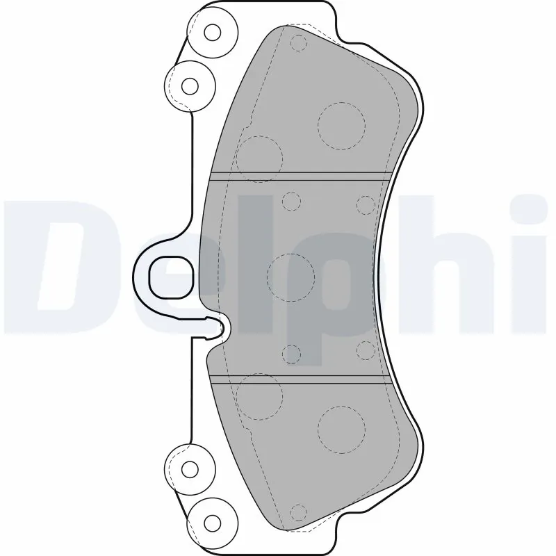 Piduriklotsi komplekt, ketaspidur DELPHI LP2057