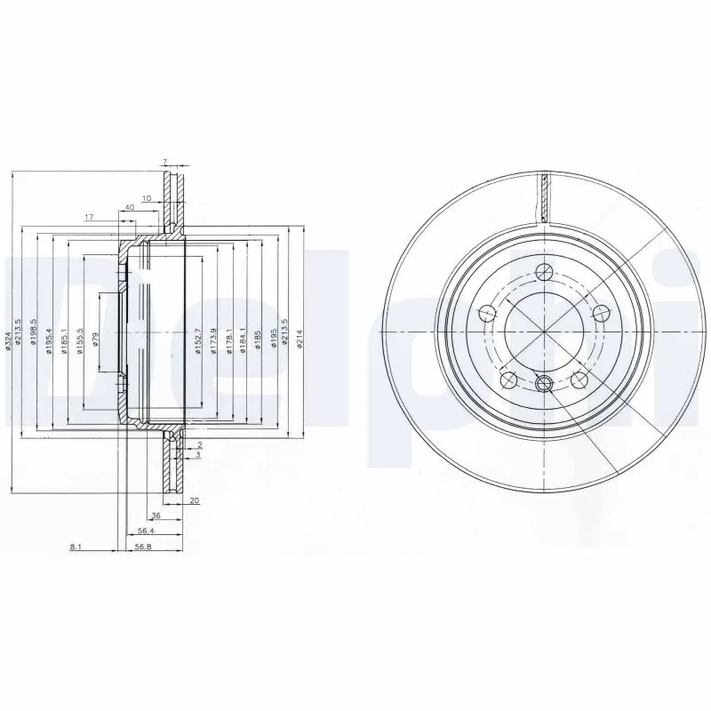 Piduriketas DELPHI BG3787