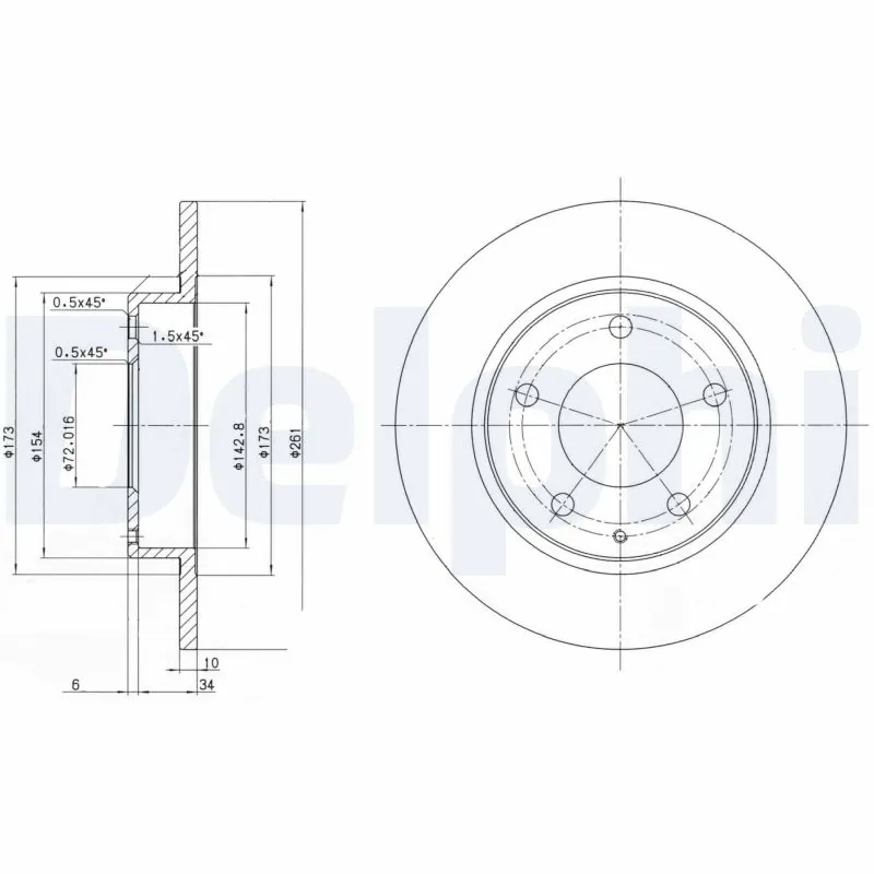 Piduriketas DELPHI BG2806
