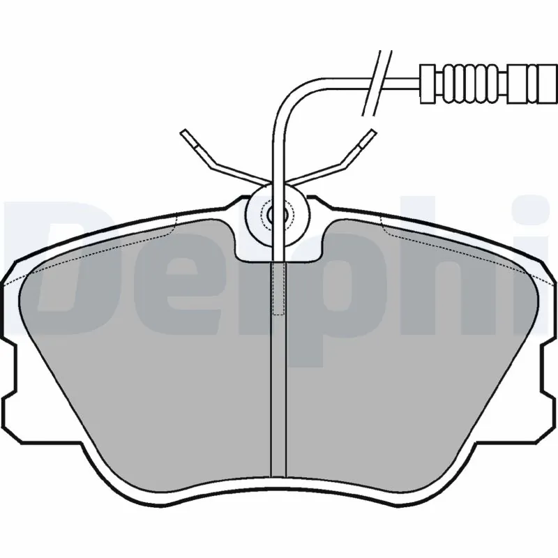 Piduriklotsi komplekt, ketaspidur DELPHI LP608