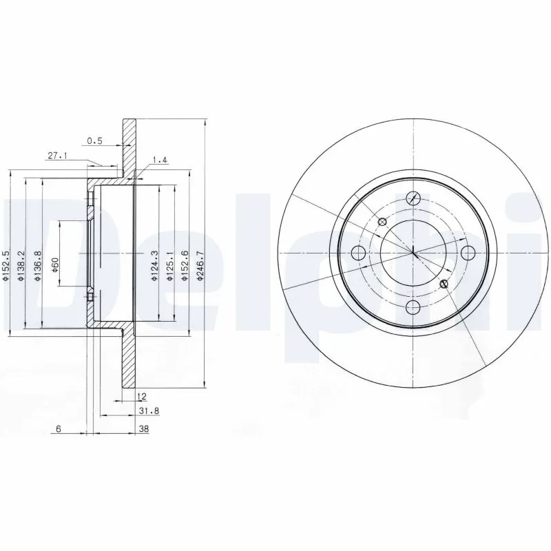 Piduriketas DELPHI BG3769