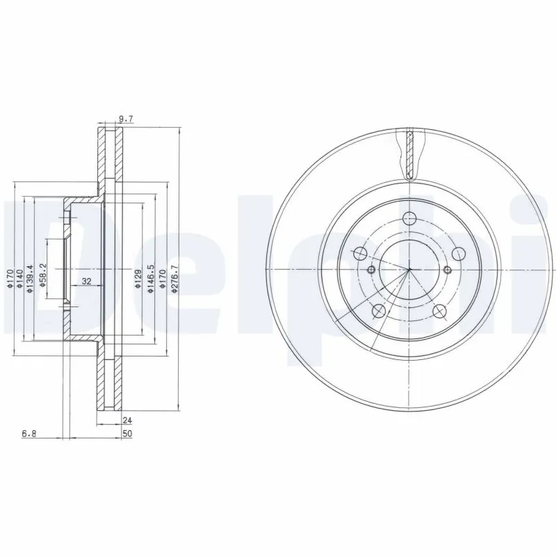 Piduriketas DELPHI BG2827C