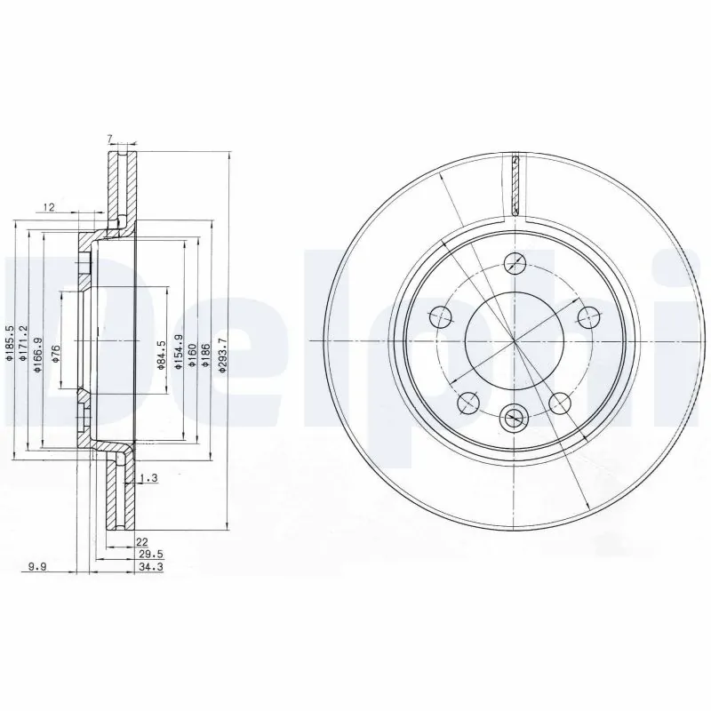 Piduriketas DELPHI BG3893C