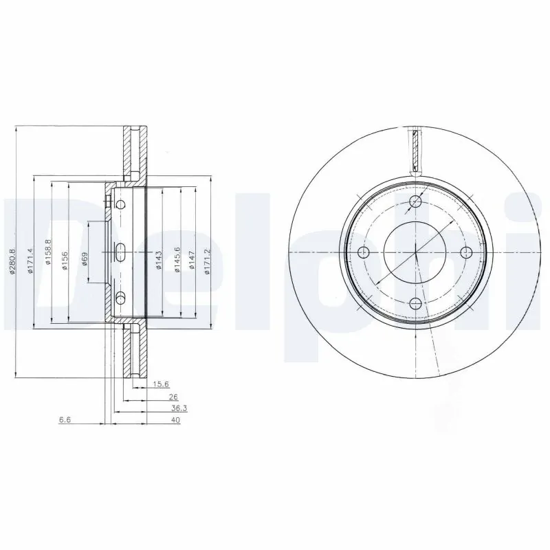 Piduriketas DELPHI BG4127