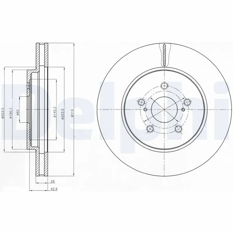 Piduriketas DELPHI BG4253