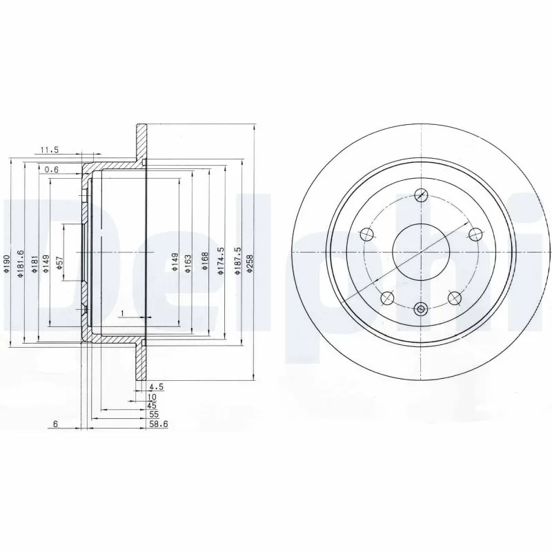 Piduriketas DELPHI BG3554