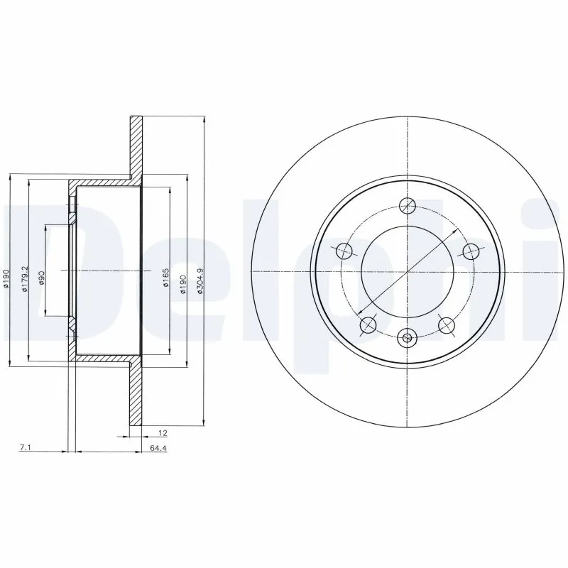 Piduriketas DELPHI BG4320