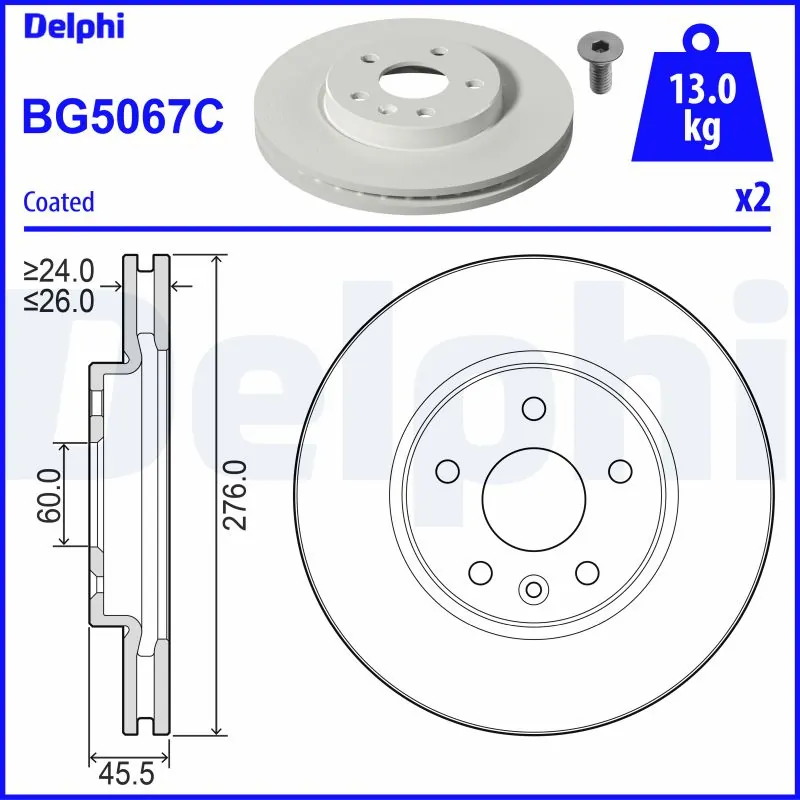 Piduriketas DELPHI BG5067C