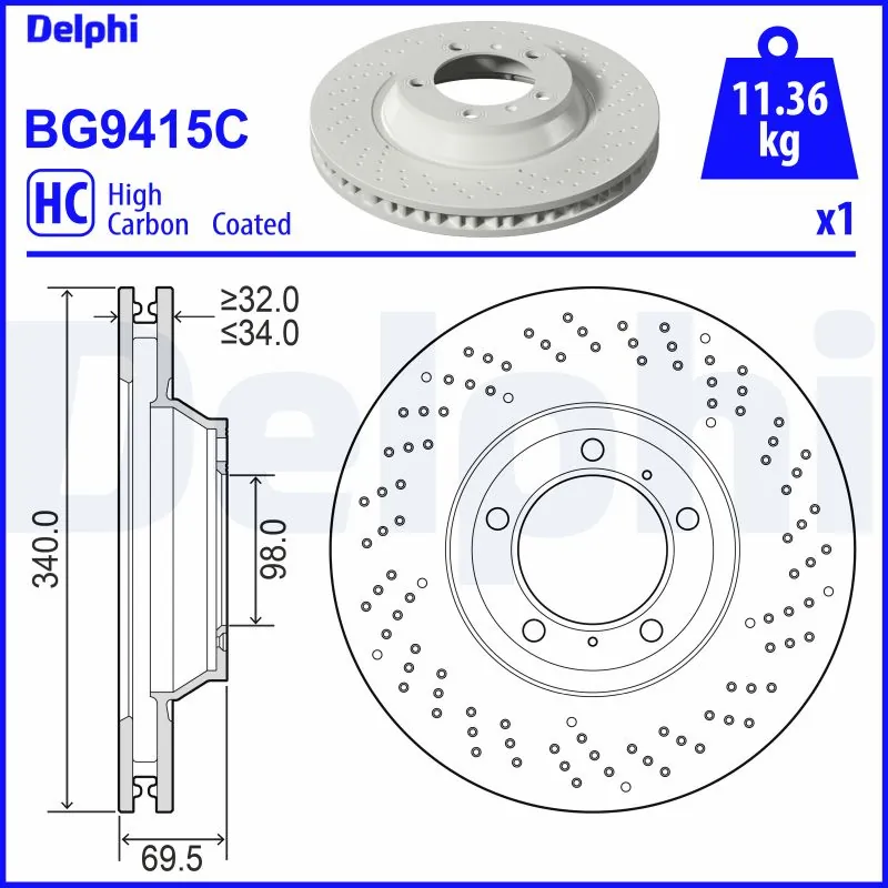 Piduriketas DELPHI BG9415C