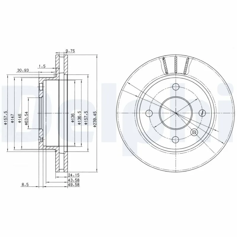 Piduriketas DELPHI BG2367