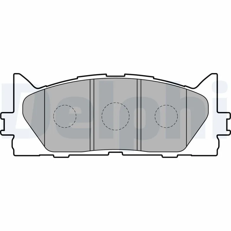 Piduriklotsi komplekt, ketaspidur DELPHI LP2169