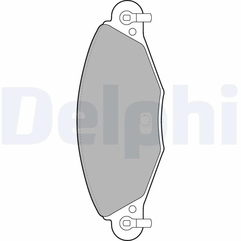 Piduriklotsi komplekt, ketaspidur DELPHI LP1655