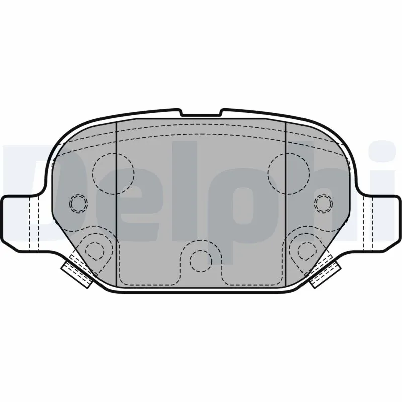 Piduriklotsi komplekt, ketaspidur DELPHI LP2761