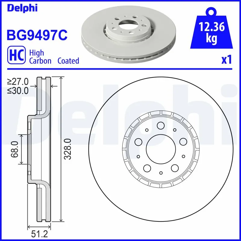 Piduriketas DELPHI BG9497C