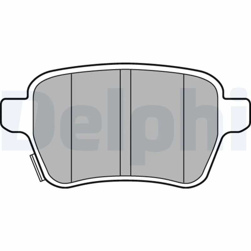 Piduriklotsi komplekt, ketaspidur DELPHI LP3165