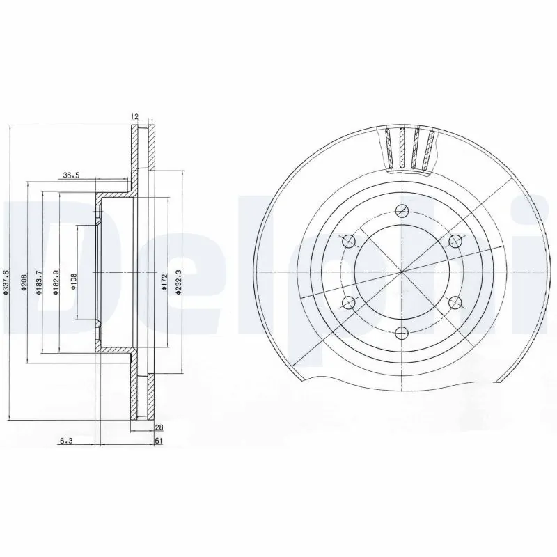 Piduriketas DELPHI BG4052