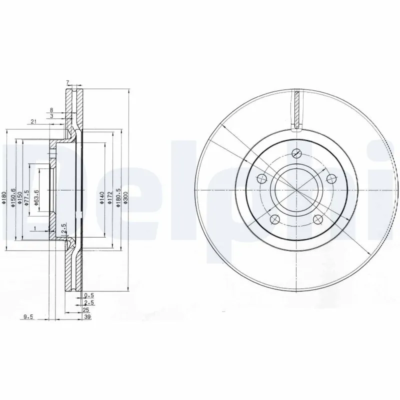 Piduriketas DELPHI BG3895C