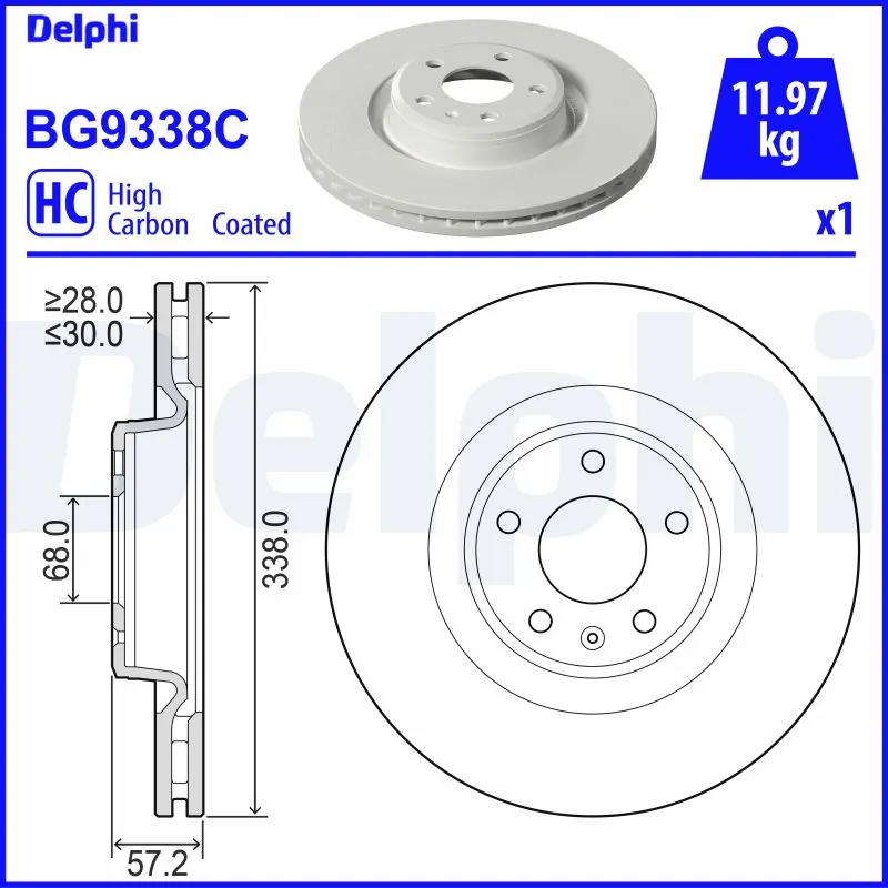 Piduriketas DELPHI BG9338C