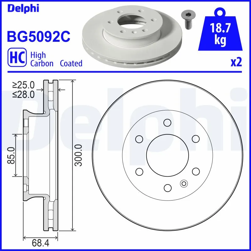 Piduriketas DELPHI BG5092C
