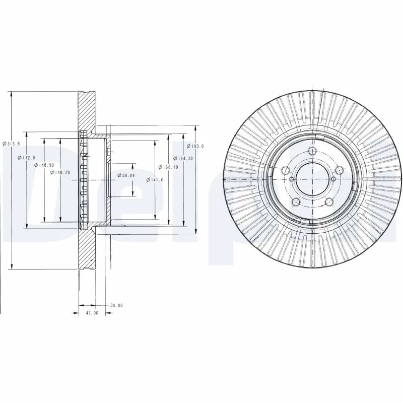 Piduriketas DELPHI BG9105