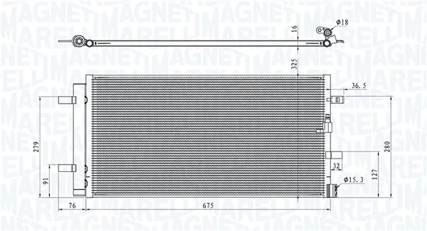 Kondensaator, kliimaseade MAGNETI MARELLI 350203106100