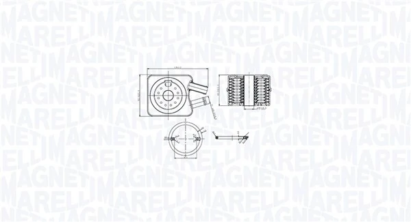Õliradiaator, mootoriõli MAGNETI MARELLI 350300003200