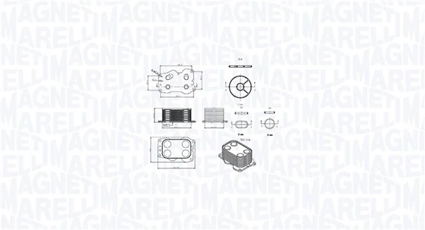 Õliradiaator, mootoriõli MAGNETI MARELLI 350300000900