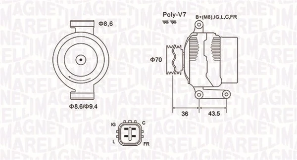 Generaator MAGNETI MARELLI 063731980010