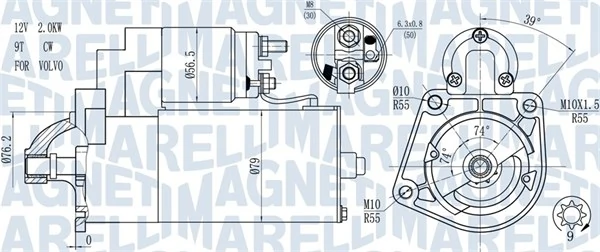 Starter MAGNETI MARELLI 063721271010
