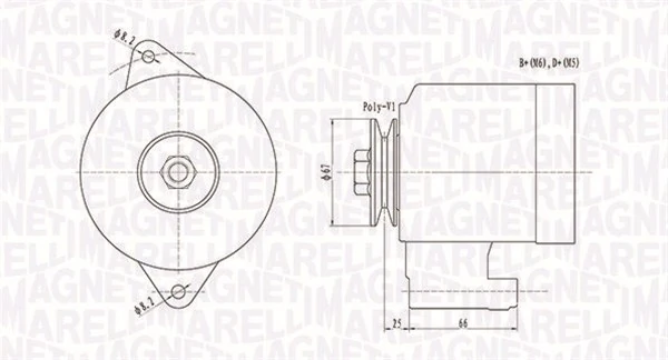 Generaator MAGNETI MARELLI 063731472010