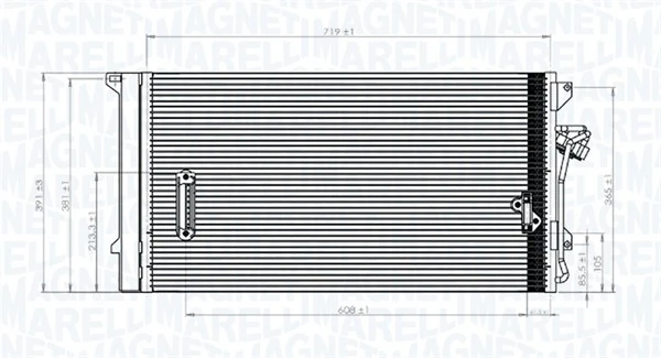 Kondensaator, kliimaseade MAGNETI MARELLI 350203743000