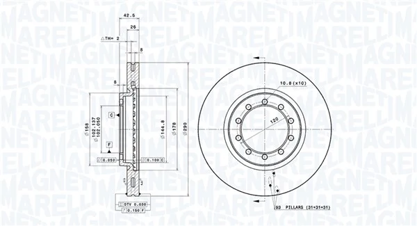 Piduriketas MAGNETI MARELLI 360406206200