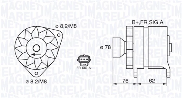 Generaator MAGNETI MARELLI 063380010010
