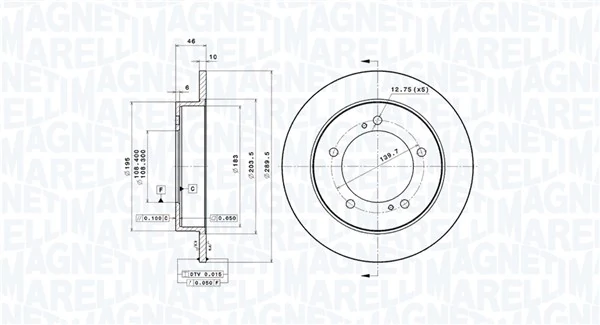 Piduriketas MAGNETI MARELLI 360406187700
